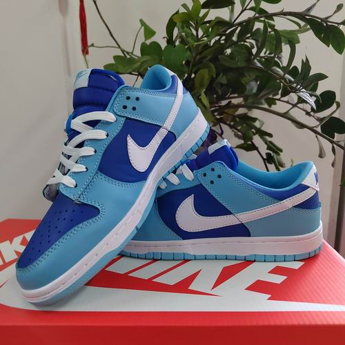 Cheap Nike Dunk Blue White Swoosh Shoes Men and Women-120